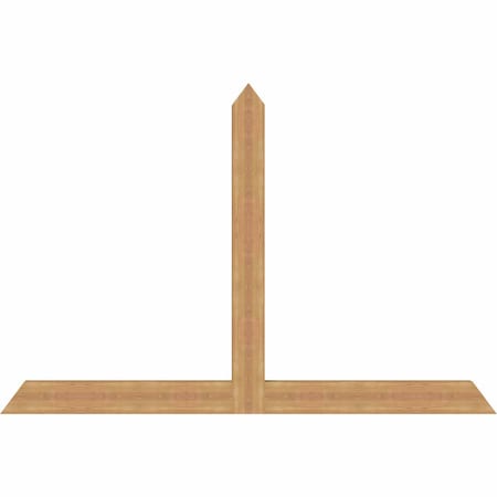 Ekena Millwork Portland Timber Gable Bracket, Western Red Cedar, 84"W x 56"H x 3 1/2"D x 5 1/2"F, 16/12 Pitch GBW084X56X0406POR00SWR